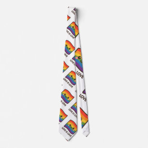 Love is Love – Kawaii Rainbow Design Neck Tie