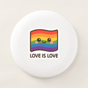 Love is Love – Kawaii Rainbow Design Wham-O Frisbee