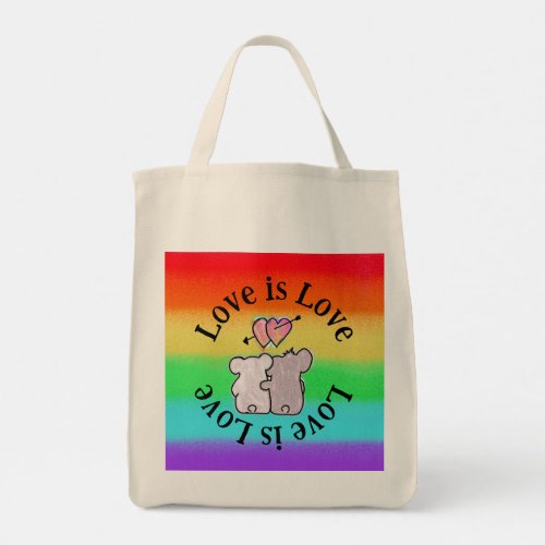Love is Love Koala Tote Bag