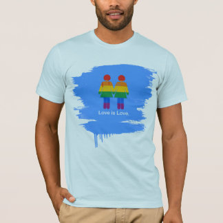 LOVE IS LOVE LESBIAN COUPLE -.png T-Shirt