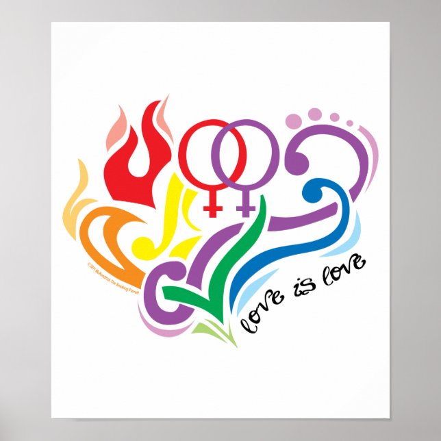 Love Is Love: Lesbian Poster (Front)