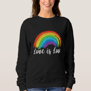 Love Is Love Lgbt Gay Pride Gay Bisexual Csd Rainb Sweatshirt