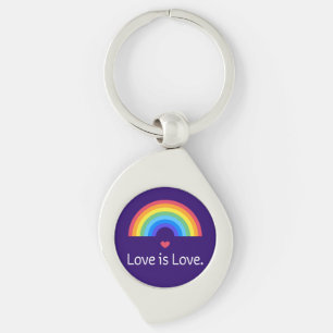 Love is love. LGBT+PRIDE. Queer. Keychain