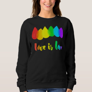 Love Is Love Lgbt Rainbow Gay Pride Vintage Rainbo Sweatshirt
