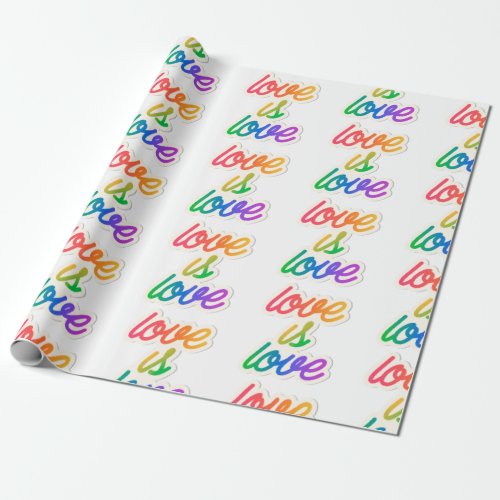 Love is love LGBT Wrapping Paper