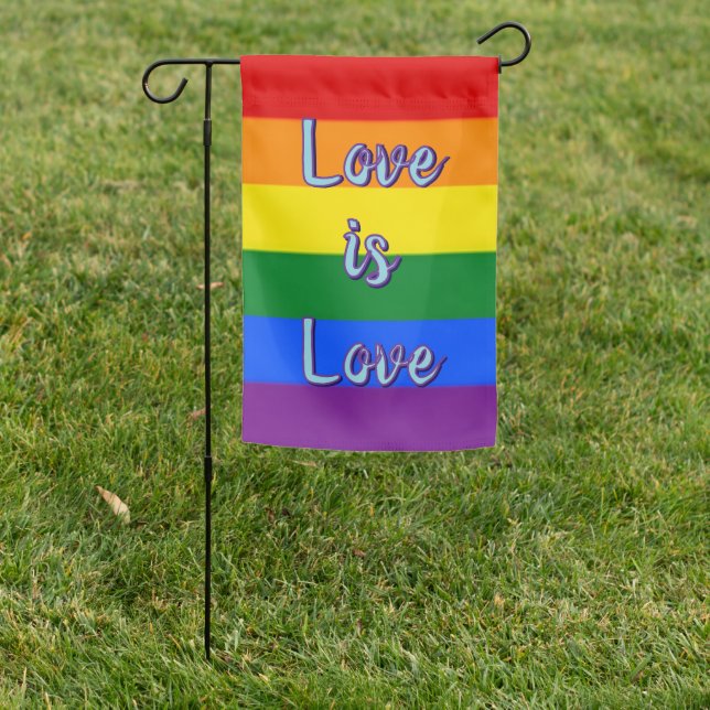 Love Is Love LGBTQ+ Pride Flag (In SItu)