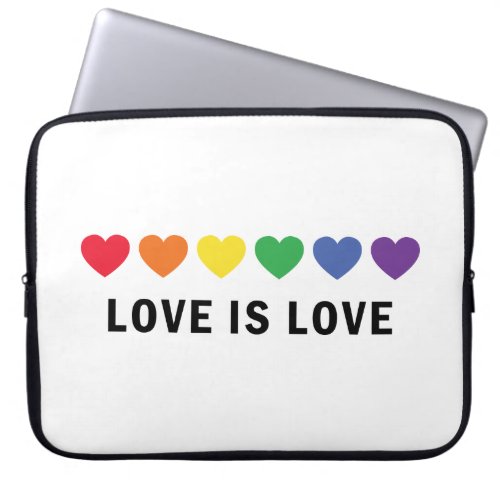 Love is Love LGBTQ Pride  Laptop Sleeve