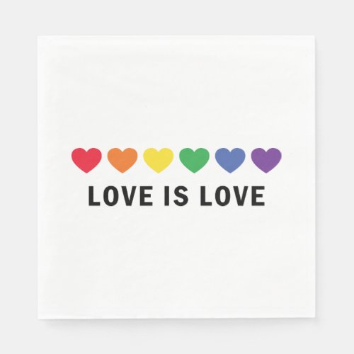 Love is Love LGBTQ Pride  Napkins
