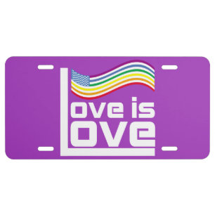 Love is love license plate