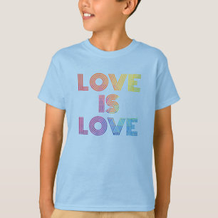 Love is Love Modern Stripes T-Shirt