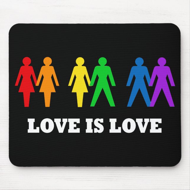 Love is Love Mouse Pad (Front)