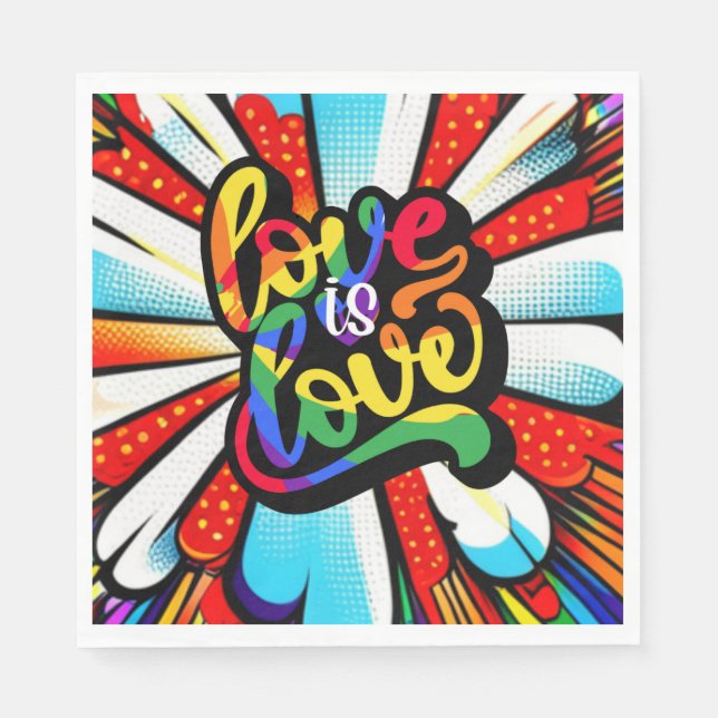 Love is Love Napkins (Front)