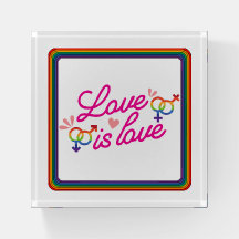 "Love is Love" Paperweight