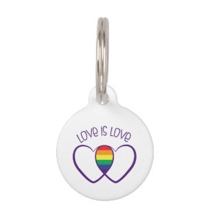 Love Is Love Pet ID Tag
