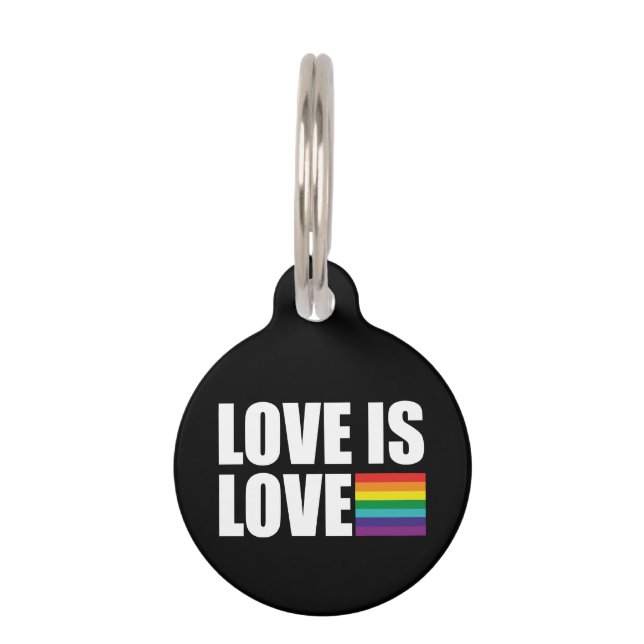 Love is Love Pet ID Tag (Front)