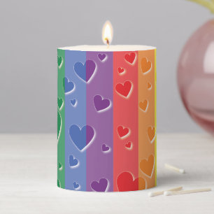 Love Is Love Pillar Candle