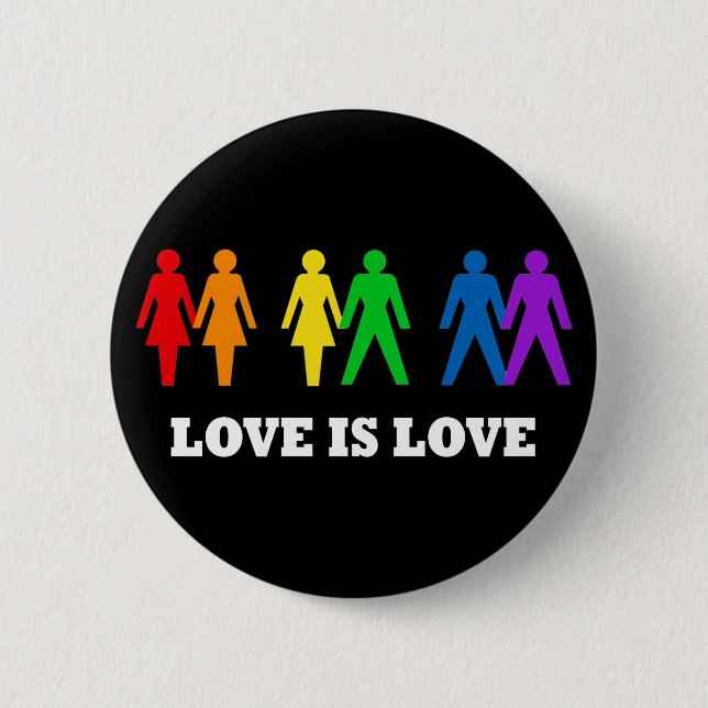 Love is Love Pinback Button (Front)