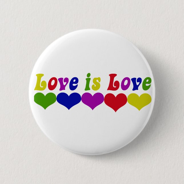 Love is Love Pinback Button (Front)