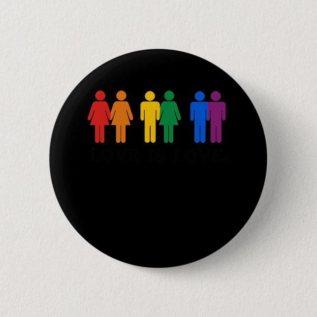 Love is Love Pinback Button (Front)