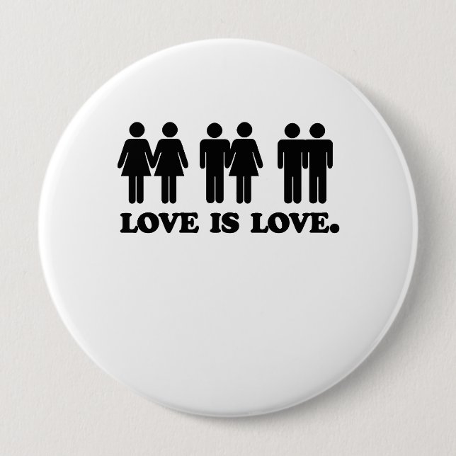 Love is Love Pinback Button (Front)