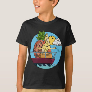 Love Is Love Pineapple Pizza Forbidden Valentines T-Shirt