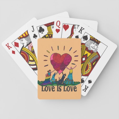 Love Is Love  Playing Cards