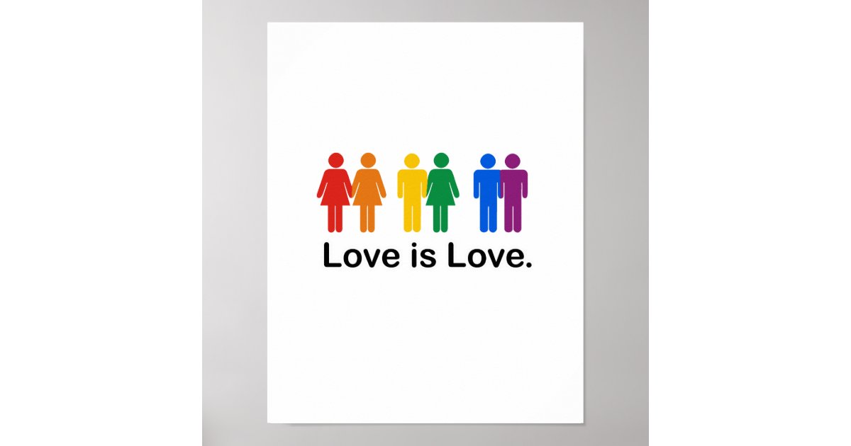Love is Love Poster Zazzle