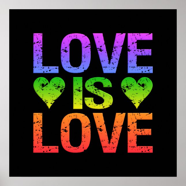 Love Is Love poster - customize (Front)