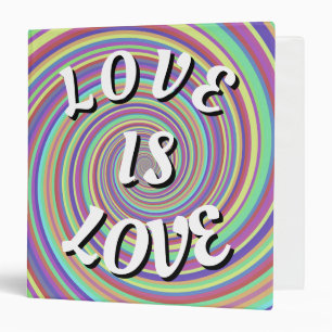 Love Is Love Pride 3 Ring Binder