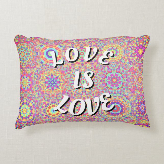 Love Is Love Pride Accent Pillow (Front)