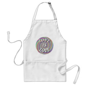 Love Is Love Pride Adult Apron