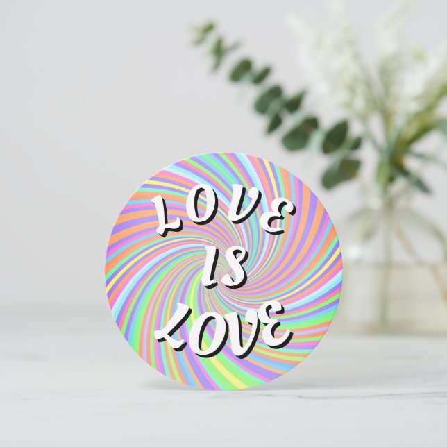 Love Is Love Pride Blank Note Card (Standing Front)