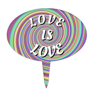 Love Is Love Pride Cake Topper