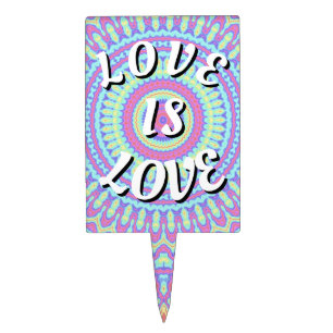 Love Is Love Pride Cake Topper