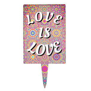 Love Is Love Pride Cake Topper