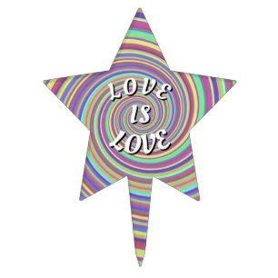 Love Is Love Pride Cake Topper