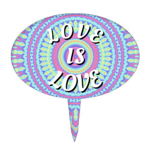 Love Is Love Pride Cake Topper