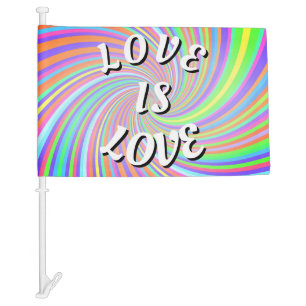 Love Is Love Pride Car Flag