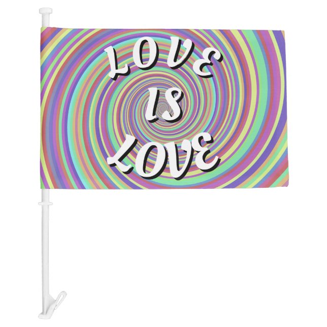 Love Is Love Pride Car Flag (Front)