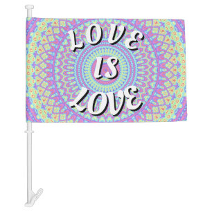 Love Is Love Pride Car Flag