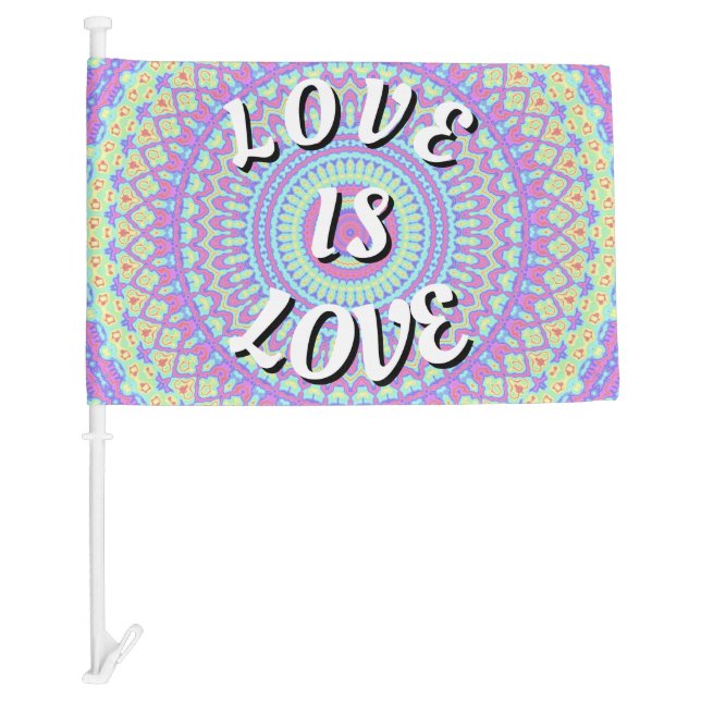 Love Is Love Pride Car Flag (Front)