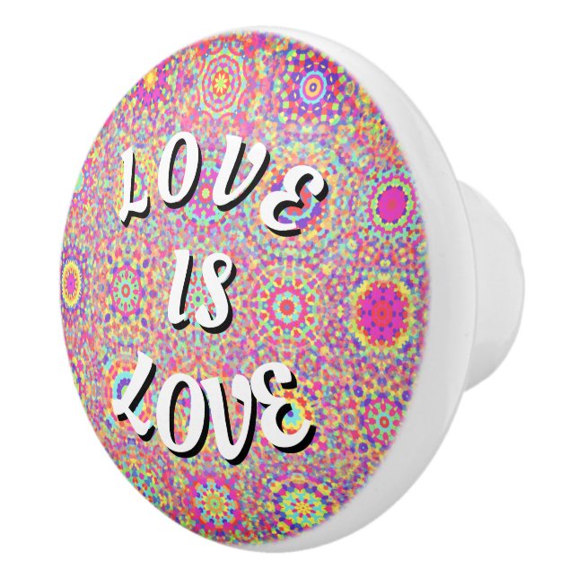 Love Is Love Pride Ceramic Knob (Right)
