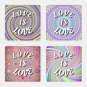 Love Is Love Pride   Coaster Set