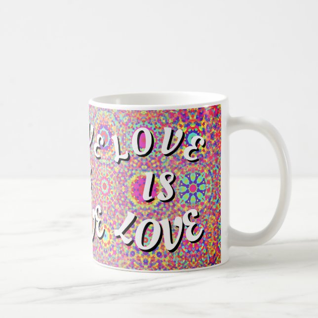 Love Is Love Pride  Coffee Mug (Right)