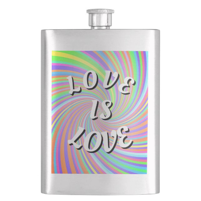 Love Is Love Pride  Flask (Front)