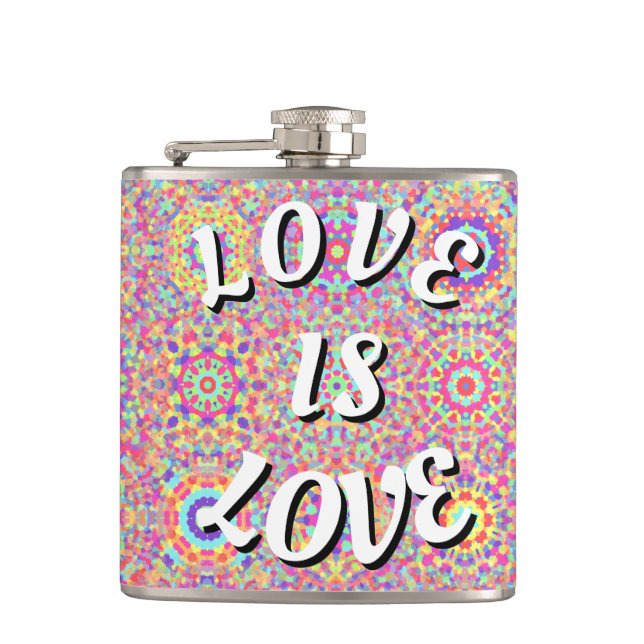 Love Is Love Pride  Flask (Front)
