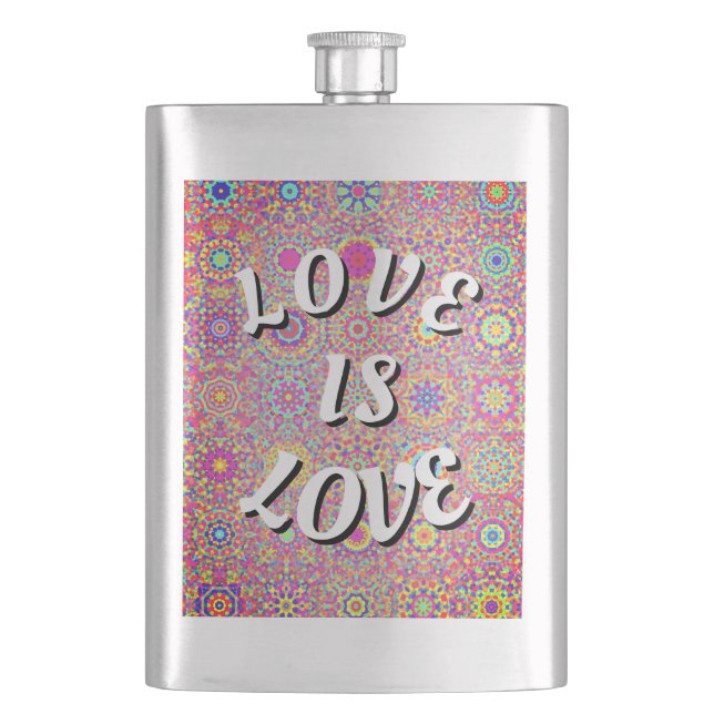 Love Is Love Pride  Flask (Front)