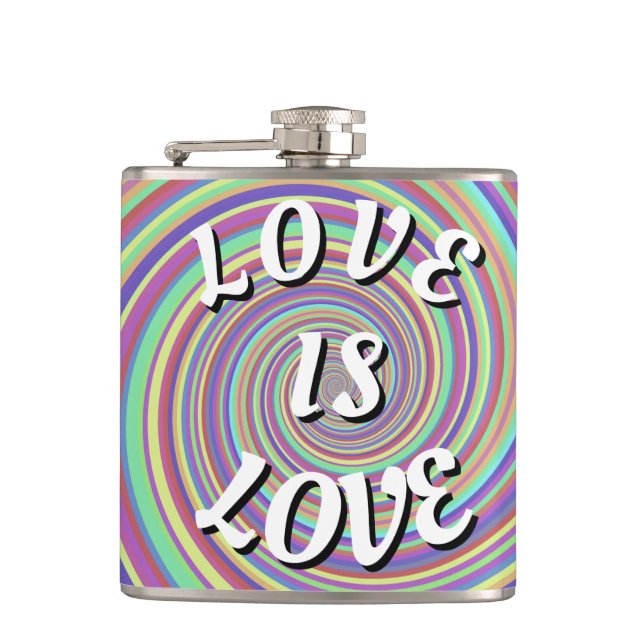 Love Is Love Pride  Flask (Front)