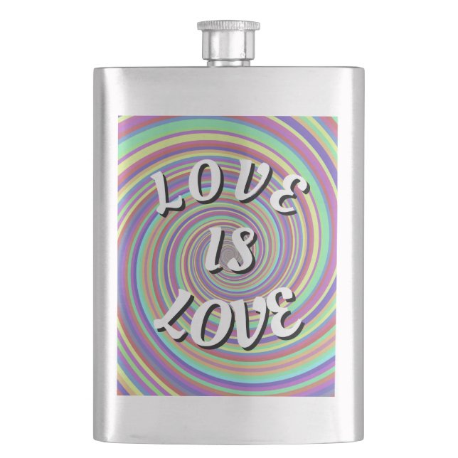 Love Is Love Pride  Flask (Front)