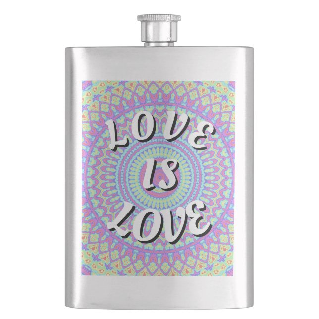 Love Is Love Pride  Flask (Front)